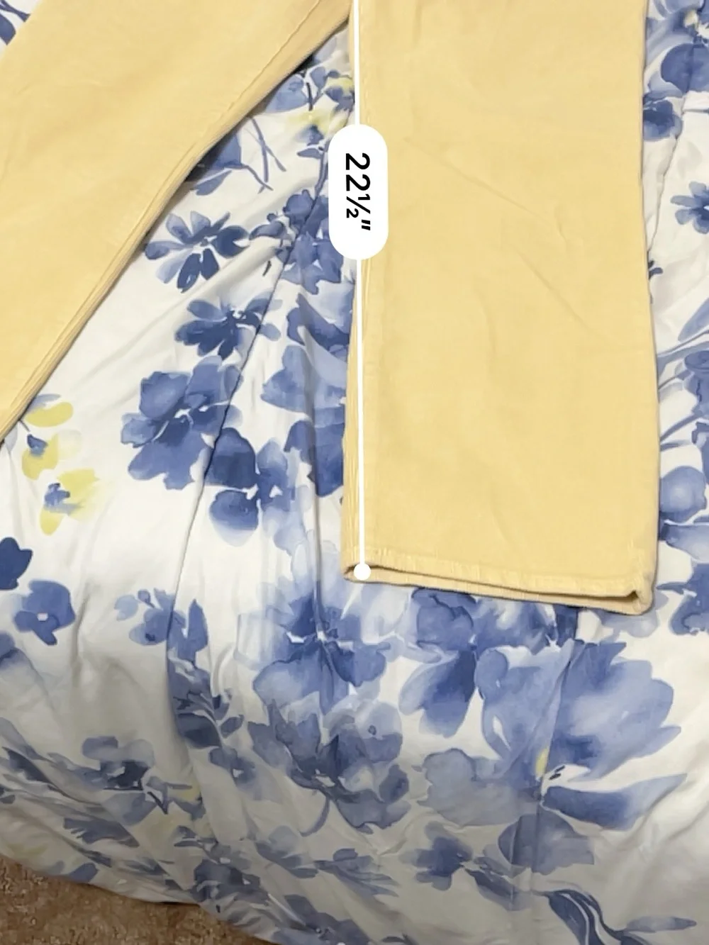 J. Crew Women's Cream Bootcut Corduroy Pants